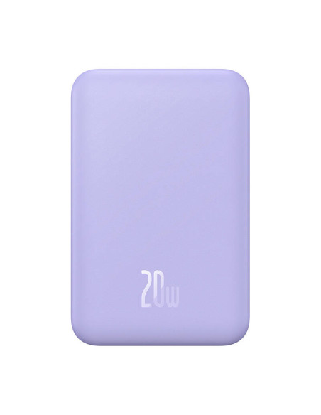 Magnetyczny mini powerbank Baseus 5000mAh 20W (fioletowy)