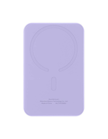 Magnetyczny mini powerbank Baseus 5000mAh 20W (fioletowy)