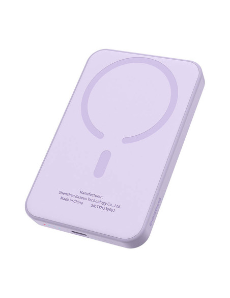 Magnetyczny mini powerbank Baseus 5000mAh 20W (fioletowy)