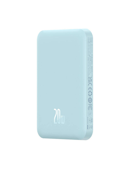 Magnetyczny mini powerbank Baseus 5000mAh 20W (niebieski)