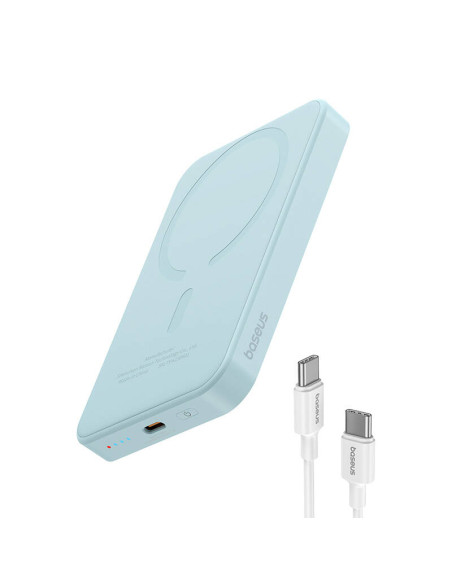 Magnetyczny mini powerbank Baseus 5000mAh 20W (niebieski)