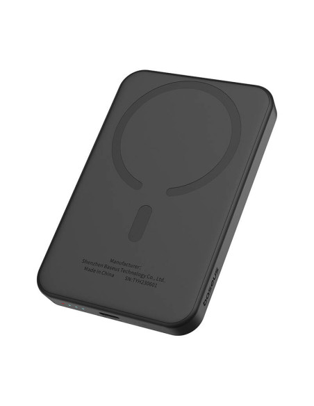 Magnetyczny mini powerbank Baseus 5000mAh 20W (czarny)