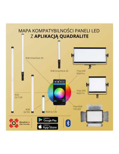 Quadralite Lampa LED QLTP 65 DMX tuba świetlna pixel
