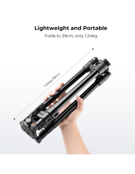 Statyw K&F Concept K234A0 z głowicą kulową BH-28L i uchwytem na telefon