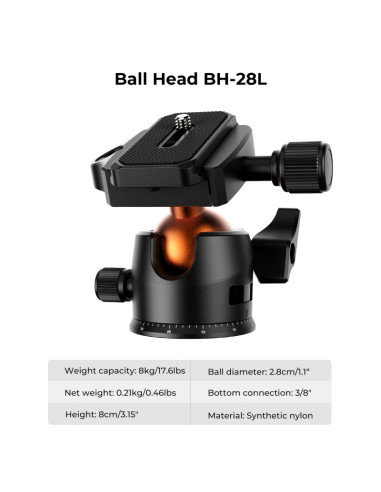 Statyw K&F Concept K234A0 z głowicą kulową...