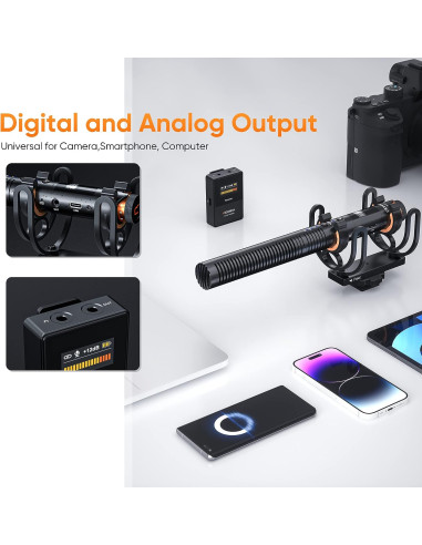 Comica CVM-VM30 bezprzewodowy mikrofon Shotgun