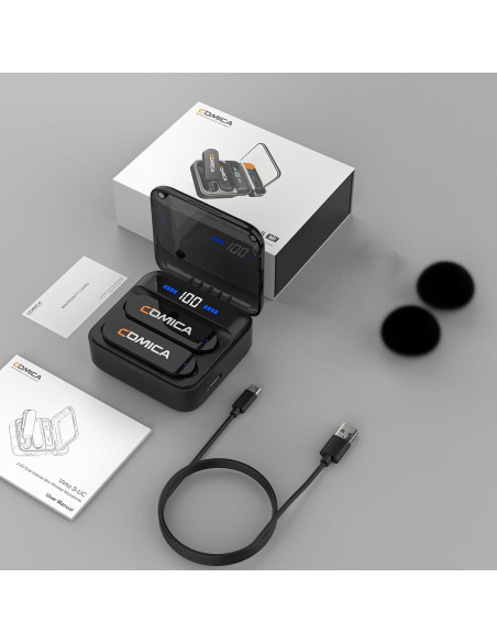 Comica Vimo S-MI bezprzewodowy mikrofon krawatowy do iPhone'a