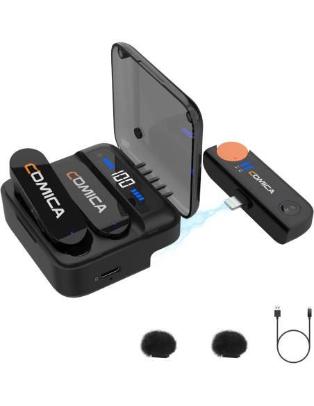 Comica Vimo S-MI bezprzewodowy mikrofon krawatowy do iPhone'a