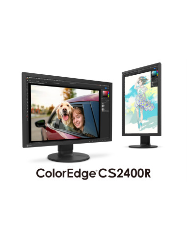 EIZO ColorEdge CS2400R - monitor LCD 24" z kalibracją sprzętową, licencja ColorNavigator, 100% sRGB