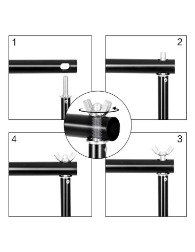 Zestaw do zawieszania tła MITOYA: statywy 300cm...