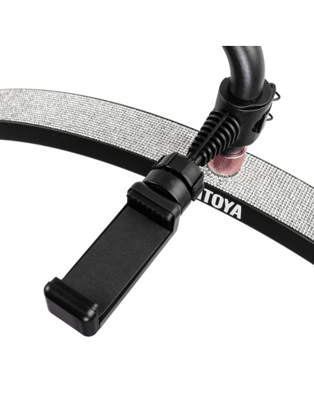 Lampa kosmetyczna MITOYA LED MOON LIGHT GLAMOUR 2700-6500K na statywie [czarna]