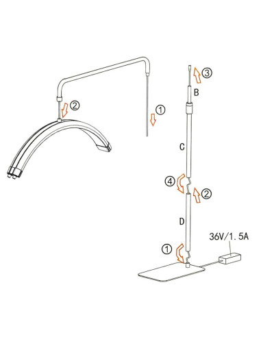 Lampa kosmetyczna MITOYA LED MOON LIGHT GLAMOUR...