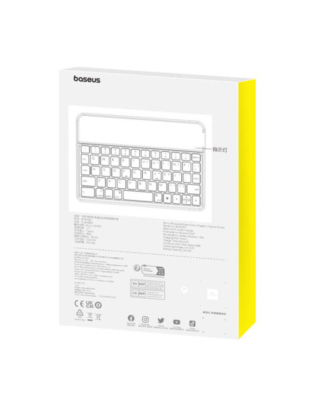 Baseus Brilliance Pad Mini 6 8.3" magnetyczne etui z klawiaturą czarne