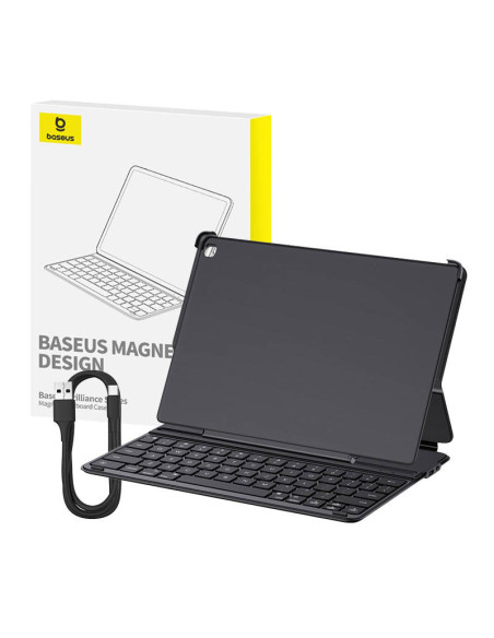 Baseus Brilliance Pad 10.2" magnetyczne etui z klawiaturą czarne