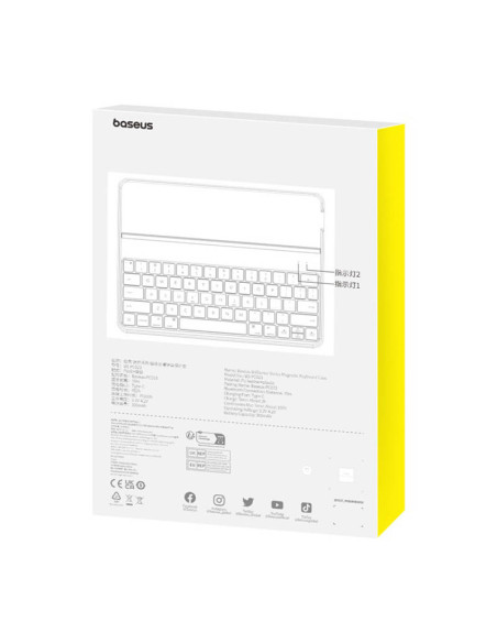 Baseus Brilliance Pad 10.2" magnetyczne etui z klawiaturą czarne