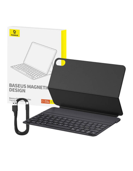 Magnetyczne etui z klawiaturą Baseus Brilliance Pad 10 10.9" (czarne)