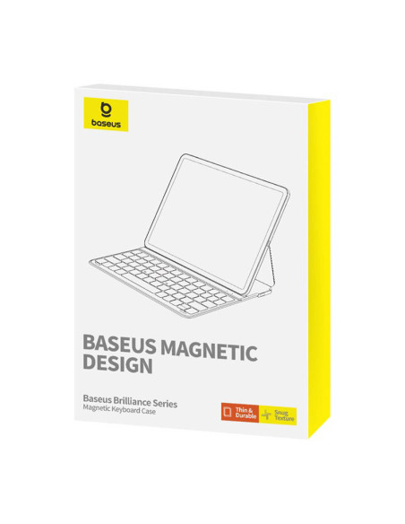 Magnetyczne etui z klawiaturą Baseus Brilliance Pad 10 10.9" (czarne)