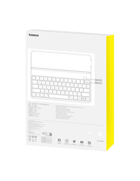 Baseus Brilliance Pad Pro12.9" magnetyczne etui z klawiaturą czarne