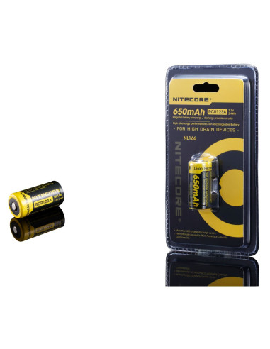Nitecore Akumulator RCR123A 650mAh
