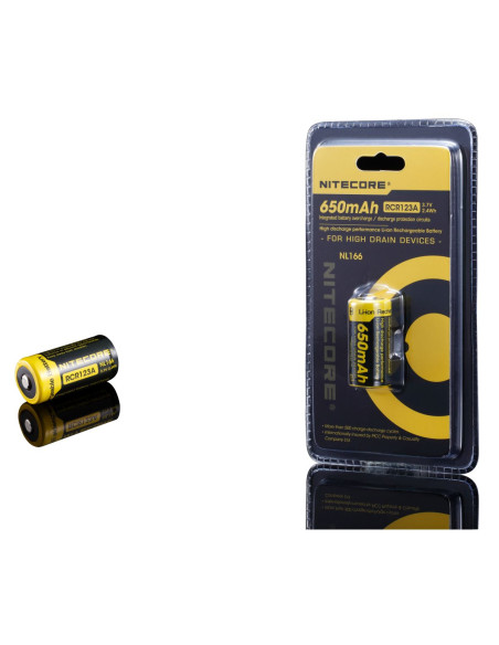 Nitecore Akumulator RCR123A 650mAh