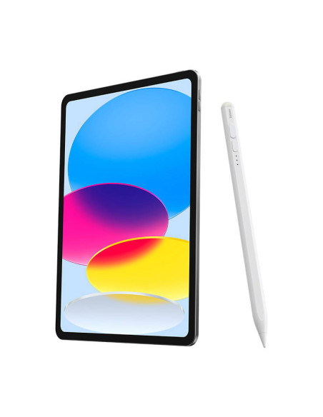 Pojemnościowy rysik / stylus Baseus Smooth Writing 2 z wskaźnikiem baterii - biały