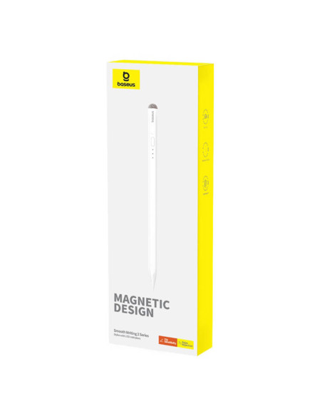 Rysik Baseus Smooth Writing Series z indykatorem LED, wersja aktywna  (Biały)