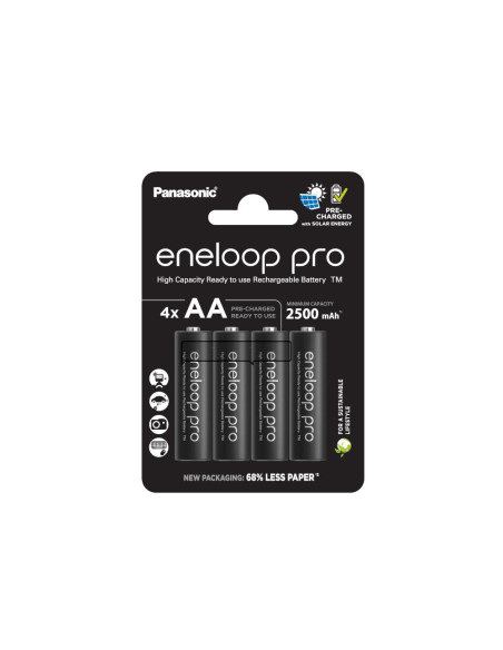 PANASONIC ENELOOP PRO AA 2500mAh 4 szt akumulator R6