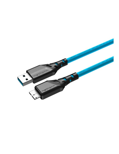 Kabel fotograficzny Mathorn MTC-520 5m 10Gbps USB A - MicroB ArcticBlue
