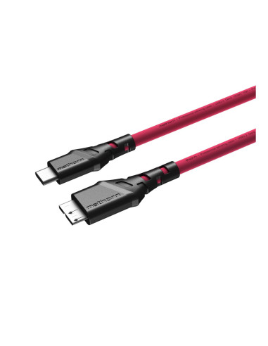 Kabel fotograficzny Mathorn MTC-530M 5m 10Gbps USB C - MicroB Magenta