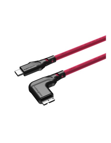 Kabel fotograficzny Mathorn MTC-531M 5m 10Gbps USB C - MicroB 90° Magenta