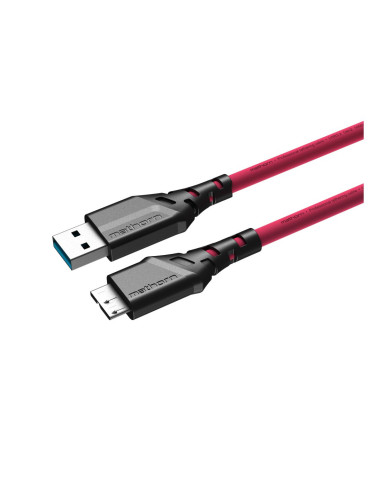 Kabel fotograficzny Mathorn MTC-220M 2m 10Gbps USB A - MicroB Magenta