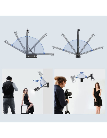 Studyjny uchwyt ścienny WALL BRACKET 130cm / głowica 16mm / gwint 1/4'' + 3/8''
