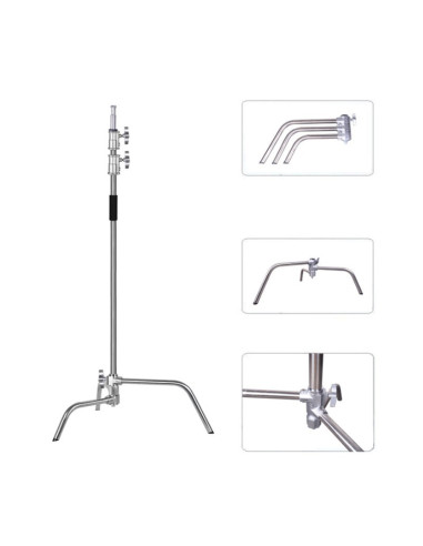 Stalowy statyw studyjny C-stand 330cm / trzpień...