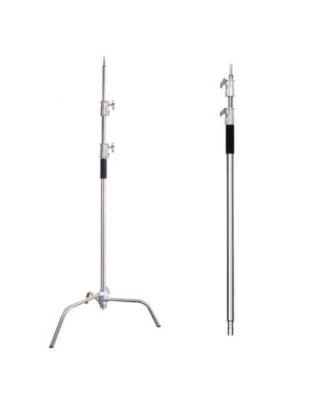 Stalowy statyw studyjny C-stand 330cm / trzpień 16mm