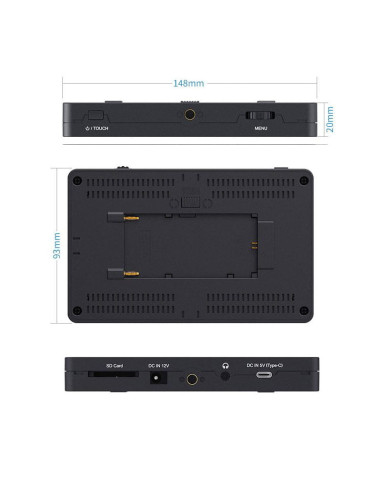 Feelworld Monitor podglądowy F6 PLUS V2 6"