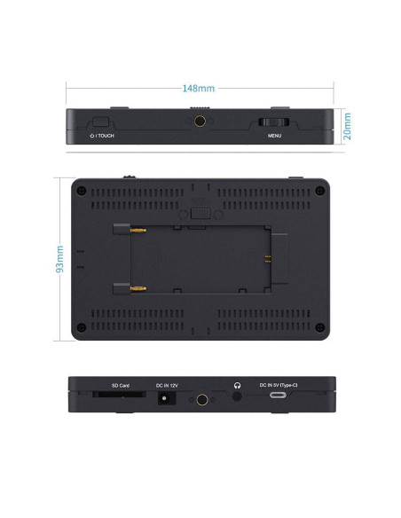 Feelworld Monitor podglądowy F6 PLUS V2 6"