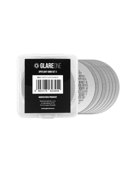 GlareOne Spotlight Gobo Set 3 - zestaw masek