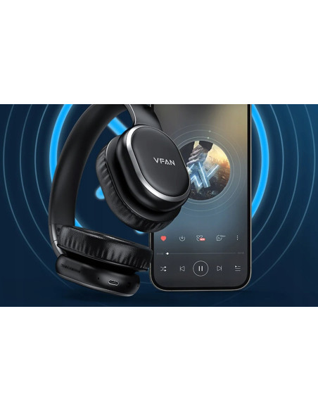 Słuchawki bezprzewodowe Vipfan BE02 (czarne)