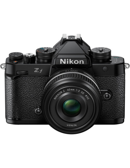 Nikon Z f + Nikkor Z 40 mm f/2 (SE) aparat fotograficzny czarny