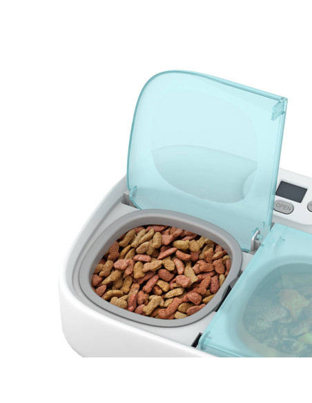 Inteligentna dwukomorowa miska z wkładem chłodzącym Petoneer Two-Meal Feeder