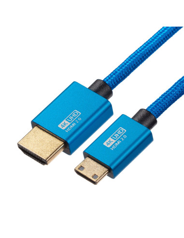 Kabel Mathorn MVC-80AC HDMI - HDMI Mini C 2.0 4K 60Hz 18Gbps 80cm