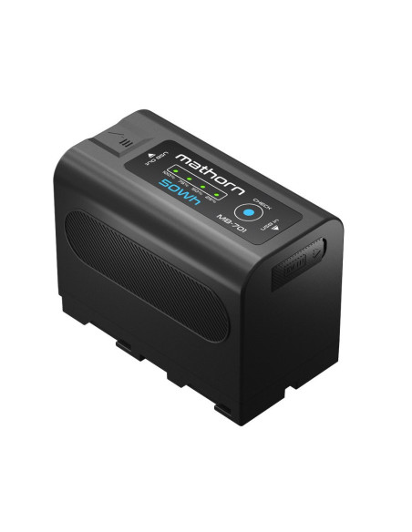 Bateria Mathorn MB-701 6700mAh 50Wh USB-C LED zamiennik SonyNP-F770