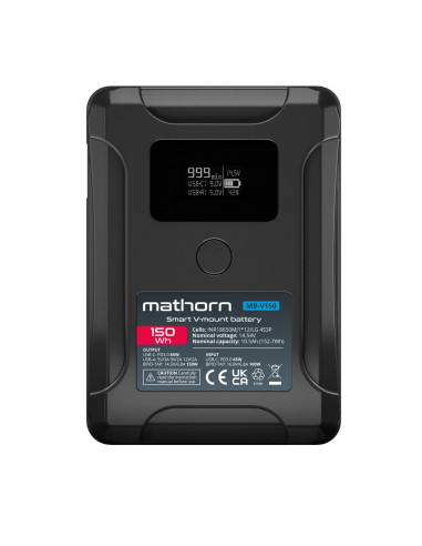 Bateria Mathorn MB-V150 10500mAh PD65W OLED USB-C 150Wh V-mount