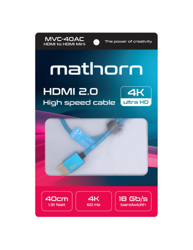 Kabel Mathorn MVC-40AC HDMI - HDMI Mini C 2.0...