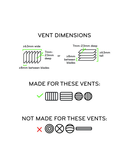 Peak Design Mobile Car Mount Vent Charging - magnetyczny uchwyt samochodowy do telefonu na kratkę z bezp. ładowarką - czarny