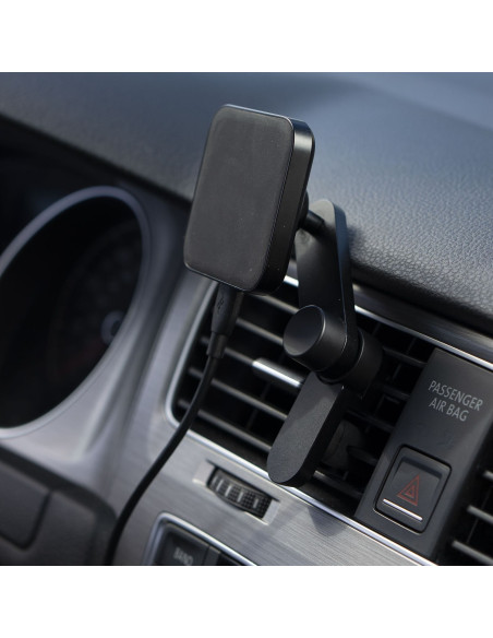 Peak Design Mobile Car Mount Vent Charging - magnetyczny uchwyt samochodowy do telefonu na kratkę z bezp. ładowarką - czarny
