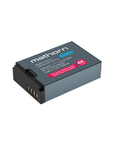 Bateria Mathorn MB-105 850mAh USB-C zamiennik Canon LP-E12