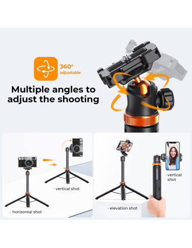 Statyw K&F Concept 2w1 Selfie z uchwytem do...