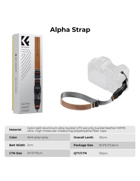 Pasek nadgarstkowy do aparatu K&F Concept Alpha Strap Wrist