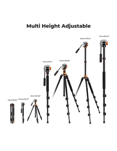 K&F Concept K234A7 z głowicą FH-03 statyw video